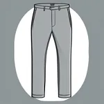 simple slate grey trousers image